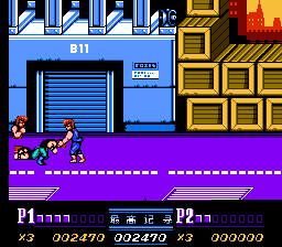 双截龙2 hack（中文版） 实机画面 2